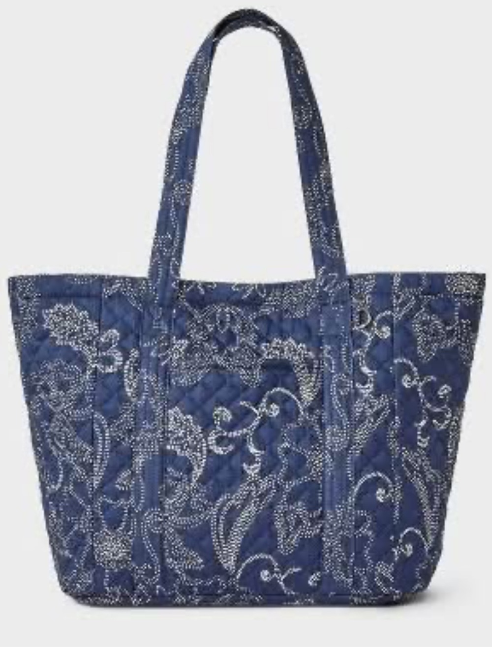 Universal Thread Soft Quilted Floral Travel Tote in Blue